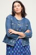 Jeansjacke, Regular Fit, Destroy-Effekte, Patches, Rundhals, Langarm