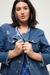 Jeansjacke, Regular Fit, Destroy-Effekte, Patches, Rundhals, Langarm