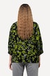 Bluse, Punkte, A-Linie, Rundhals, Langarm
