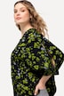 Bluse, Punkte, A-Linie, Rundhals, Langarm