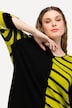 Pullover, Colorblocking, V-Ausschnitt, 3/4-Arm