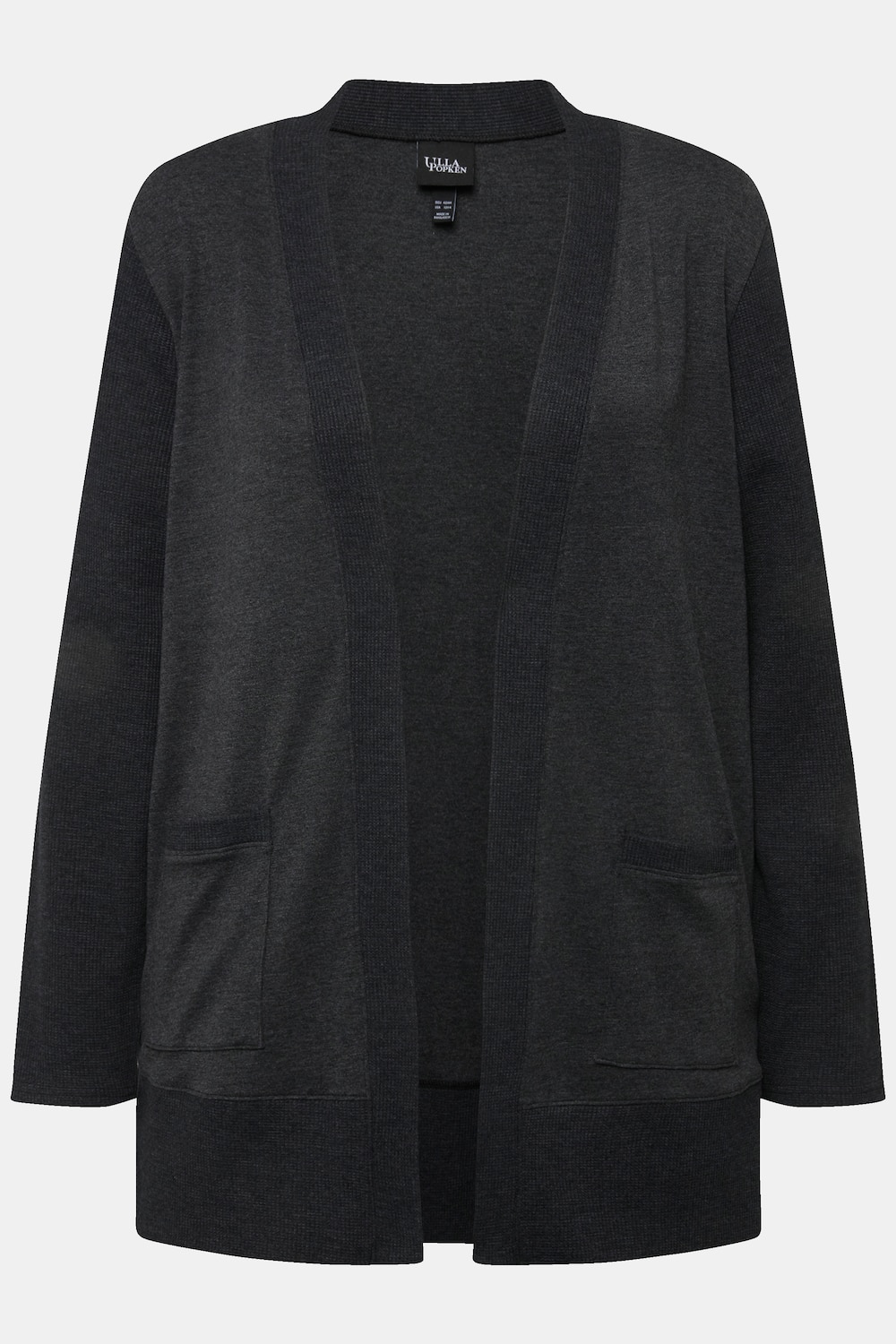 Stora storlekar Mjukisjacka, Dam, svart, storlek: 42/44, Bomull/Polyester, Ulla Popken