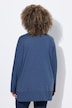 Sweatjacke, Waffelstruktur, offene Form, Langarm
