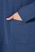 Sweatjacke, Waffelstruktur, offene Form, Langarm