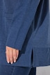 Sweatjacke, Waffelstruktur, offene Form, Langarm