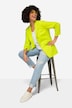 Blazer, forma abierta, cuello con solapa, manga larga