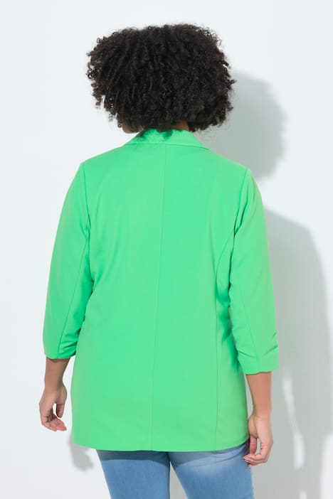 Blazer col à revers et manches longues, coupe ouverte