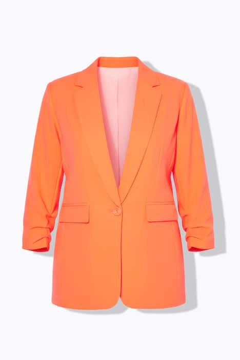 Blazer, offene Form, Reverskragen, Langarm