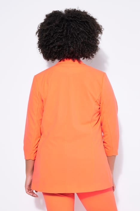 Blazer, offene Form, Reverskragen, Langarm