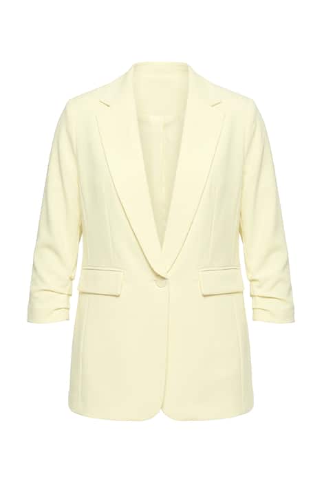 Blejzr, otevřený střih, klopový límec, dlouhé rukávy