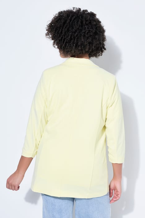 Blazer, offene Form, Reverskragen, Langarm