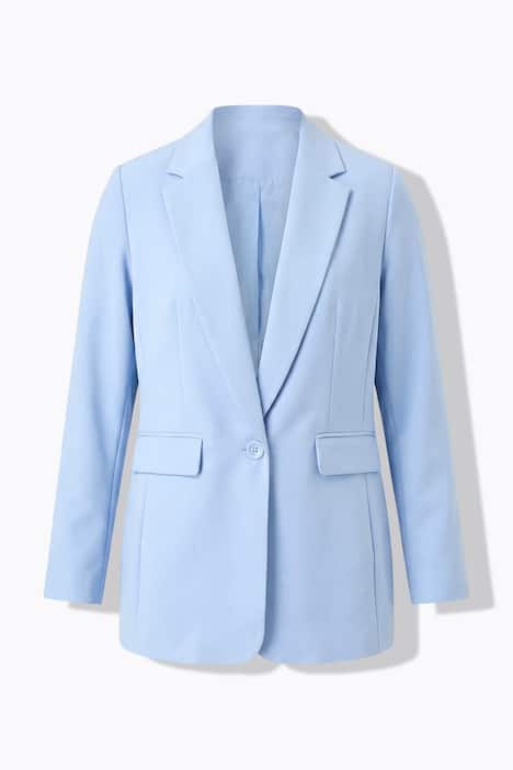 Blazer, offene Form, Reverskragen, Langarm