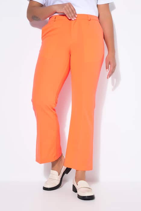 Broek, rechte pijpen, knoopsluiting