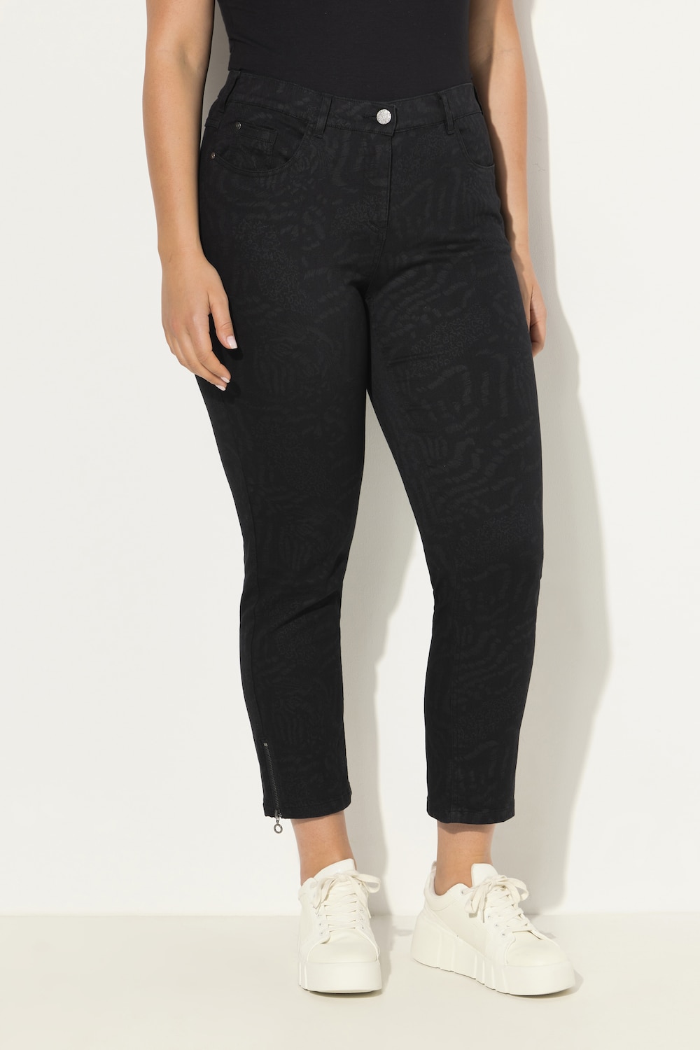 Große Größen Jeans Sarah, Damen, schwarz, Größe: 50, Baumwolle/Polyester, Ulla Popken