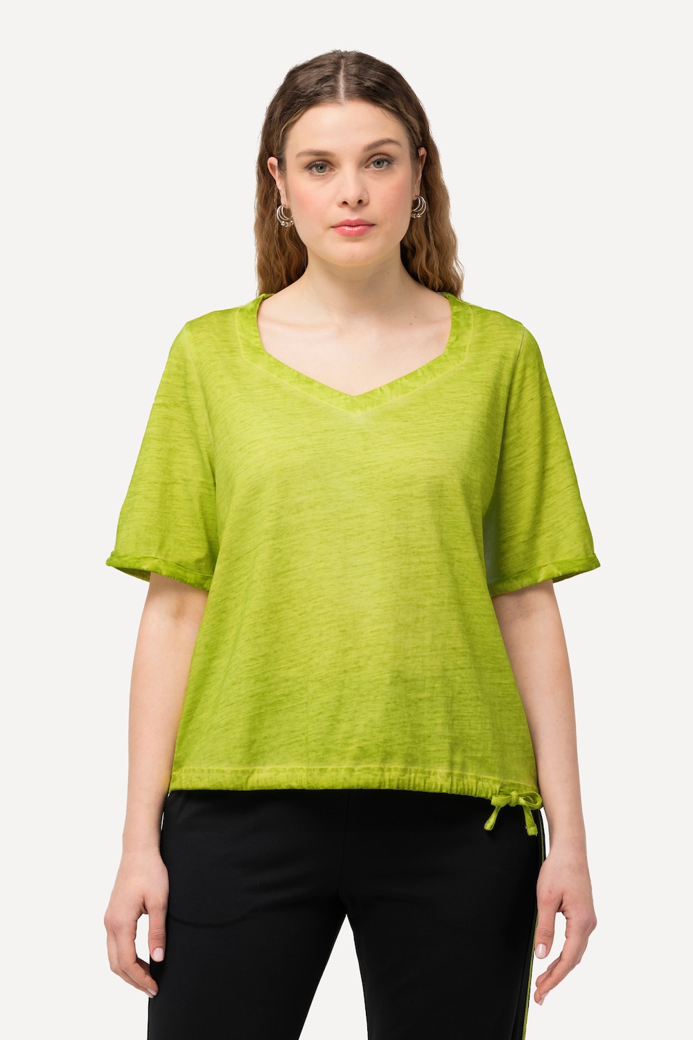 Große Größen T-Shirt, Damen, grün, Größe: 42/44, Baumwolle, Ulla Popken