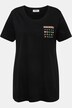 Classic Fit Crew Neck Decorative Rhinestone Chest Pocket T-Shirt