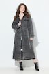 Dongeri-trenchcoat, krage med slag, vintage, dobbelspent
