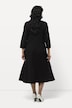 Jerseykleid, Drapierung, V-Ausschnitt, 3/4-Arm