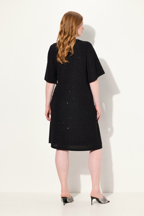 Kleid Glitzer Effekt A Linie V Ausschnitt 3 4 Arm Weitere Kleider Kleid Glitzer Effekt A Linie V Ausschnitt 3 4 Arm Weitere Kleider