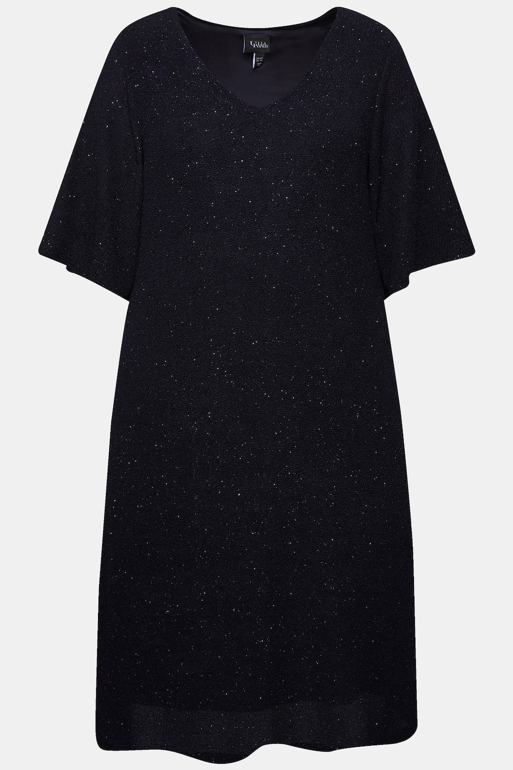 Stora storlekar Klänning, Dam, blå, storlek: 54/56, Polyester, Ulla Popken