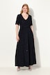 Abendkleid, A-Linie, Glanz-Effekt, Drpaierung