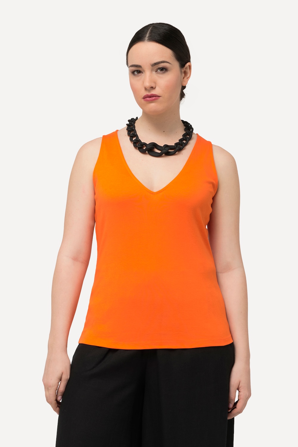 Große Größen Top, Damen, orange, Größe: 58/60, Baumwolle, Ulla Popken