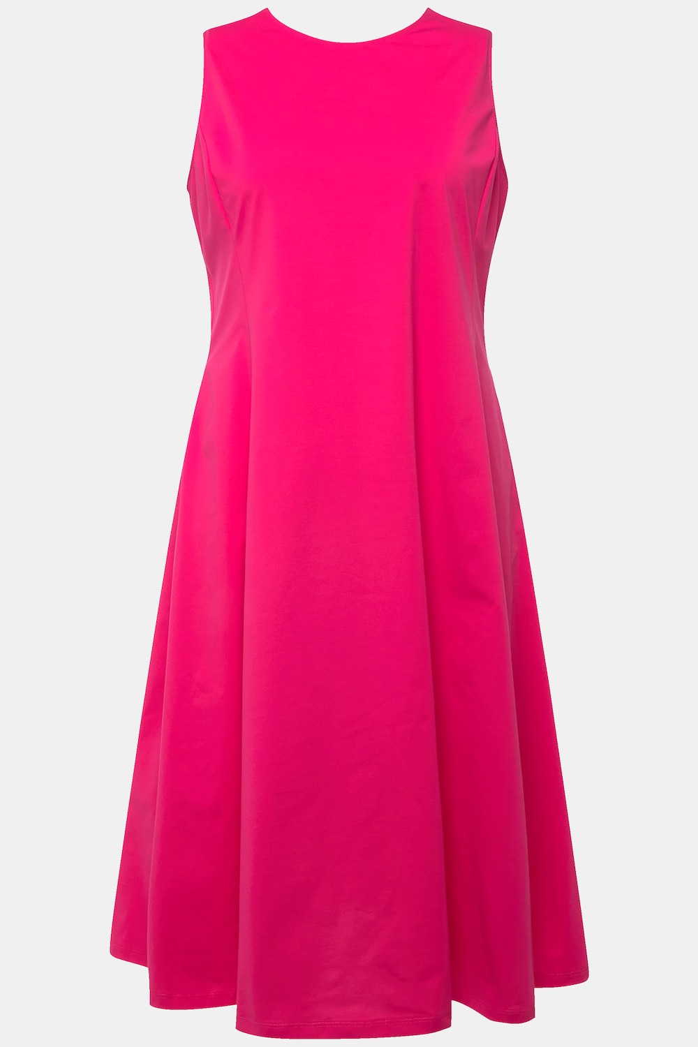 Stora storlekar Midiklänning, Dam, rosa, storlek: 58/60, Syntetfibrer/Polyester, Ulla Popken