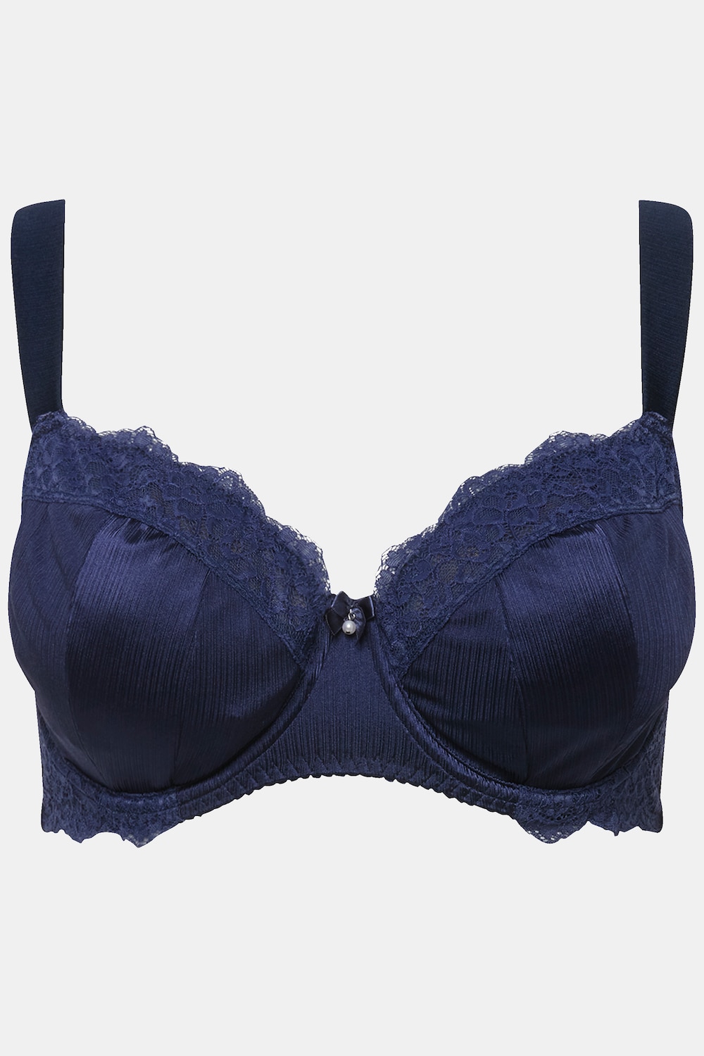 Stora storlekar Bygel-BH, Dam, blå, storlek: 100D, Polyester/Syntetfibrer/Elastan, Ulla Popken