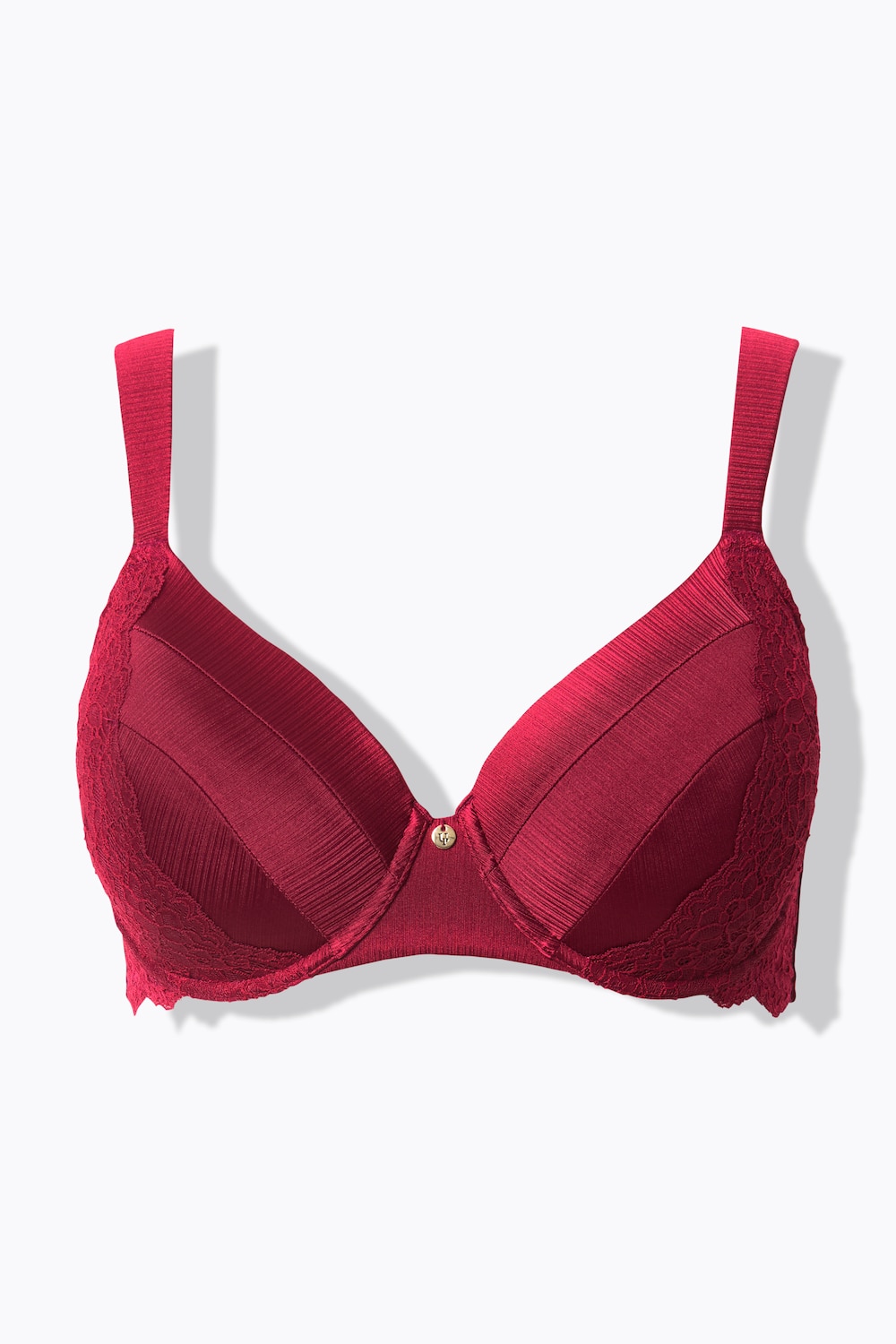 Stora storlekar Bygel-BH, Dam, röd, storlek: 115C, Polyester/Syntetfibrer/Elastan, Ulla Popken