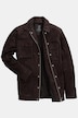 Veste de treillis, cuir suédé de chèvre, multiples poches