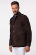 Veste de treillis, cuir suédé de chèvre, multiples poches