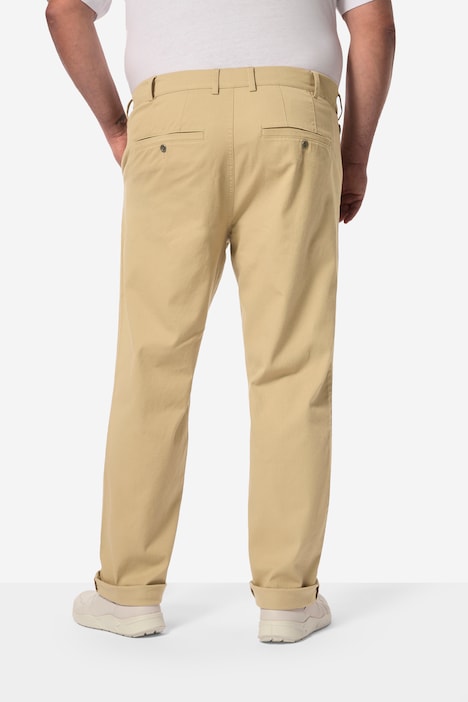 Boston Park broek van twill, traveller-band, platte voorkant, regular fit, tot 72