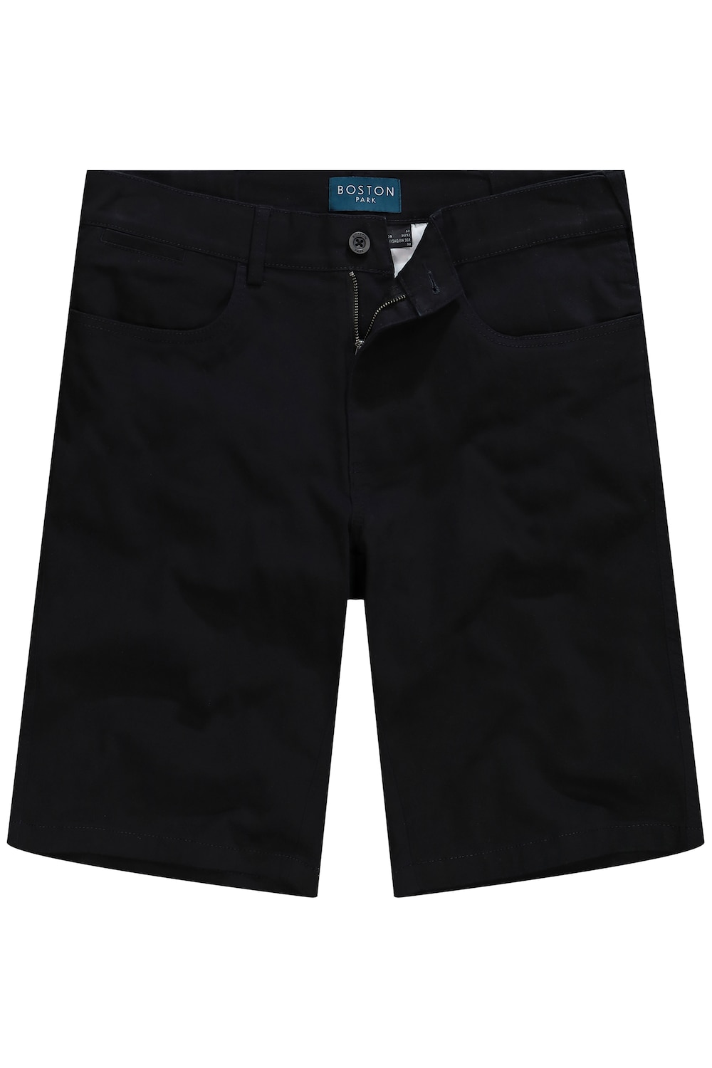 Stora storlekar Twillshorts, Her, svart, storlek: 70, Bomull, Boston Park