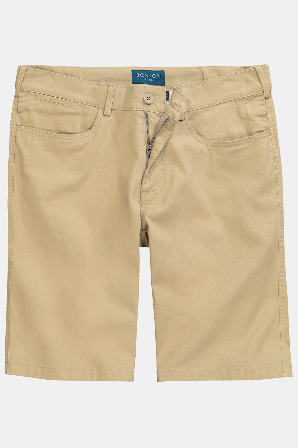 Stora storlekar Twillshorts, Her, brun, storlek: 66, Bomull, Boston Park