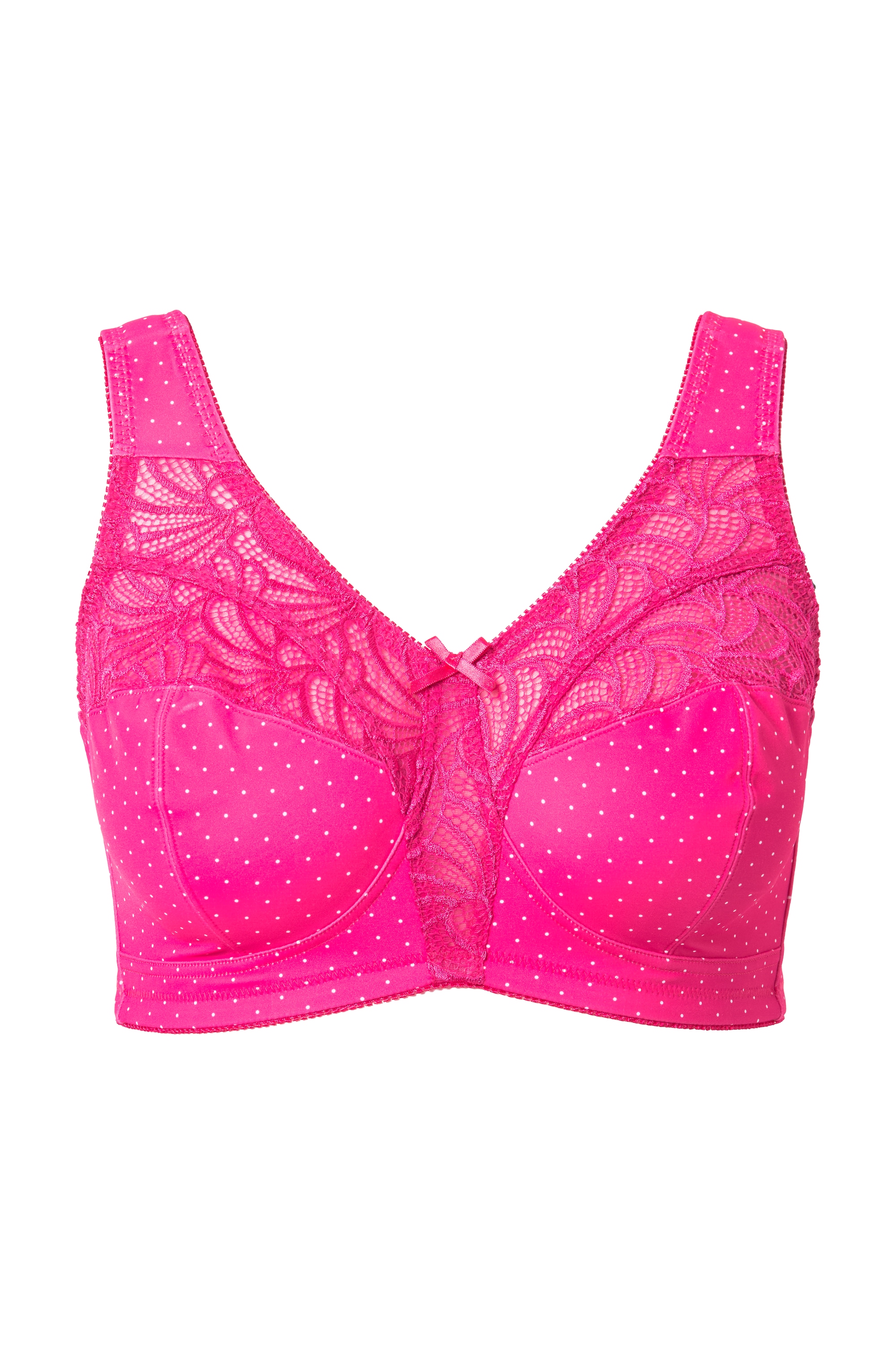 Ulla Popken Damen große Größen Entlastungs BH Spitze ohne Bügel 830454