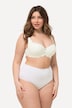 Maxi-slips, 3-pakning, blondekanter, prikker/ensfarget