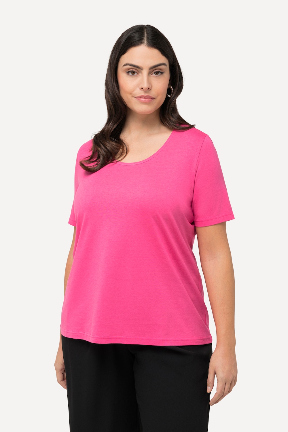 Große Größen T-Shirt, Damen, rosa, Größe: 50/52, Baumwolle/Synthetische Fasern, Ulla Popken
