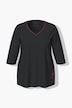 Pyjama motif chats, col en V, manches 3/4 et poches