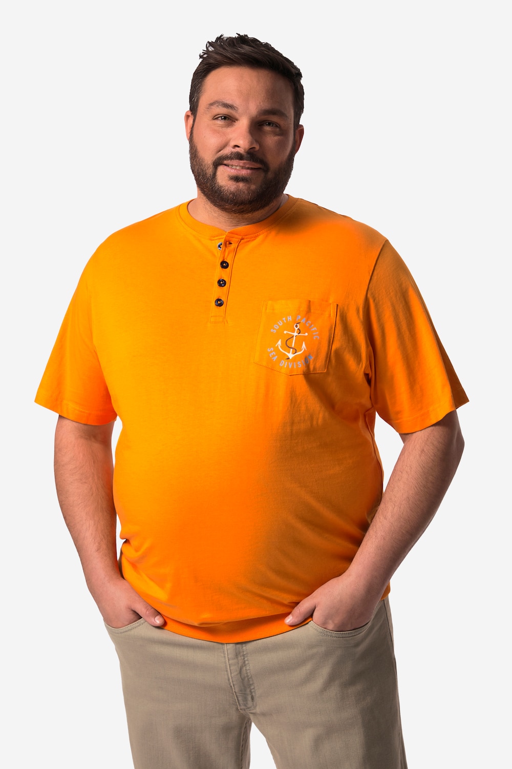 Boston Park Henley, Halbarm, Bauchfit, Tasche mit Druck, bis Gr. 84/86