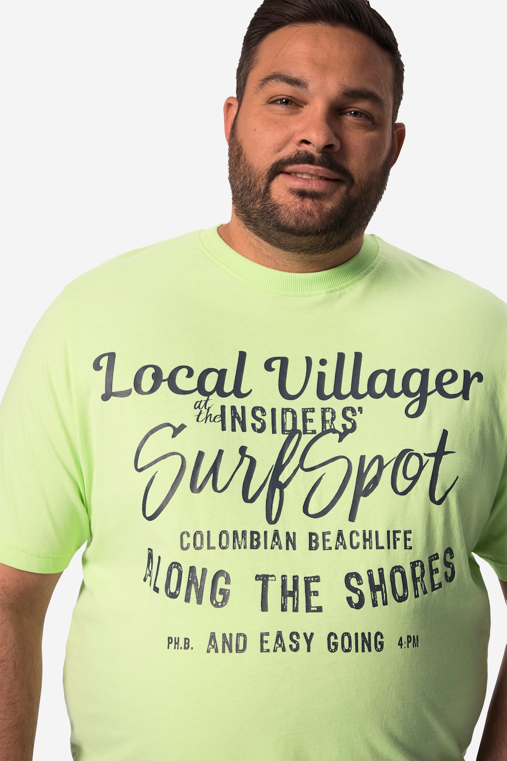 Stora storlekar T-shirt, Her, turkos, storlek: 84/86, Bomull, Boston Park