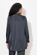 Bluse, Acetat, A-Linie, Hemdkragen, Langarm