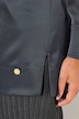 Bluse, Acetat, A-Linie, Hemdkragen, Langarm