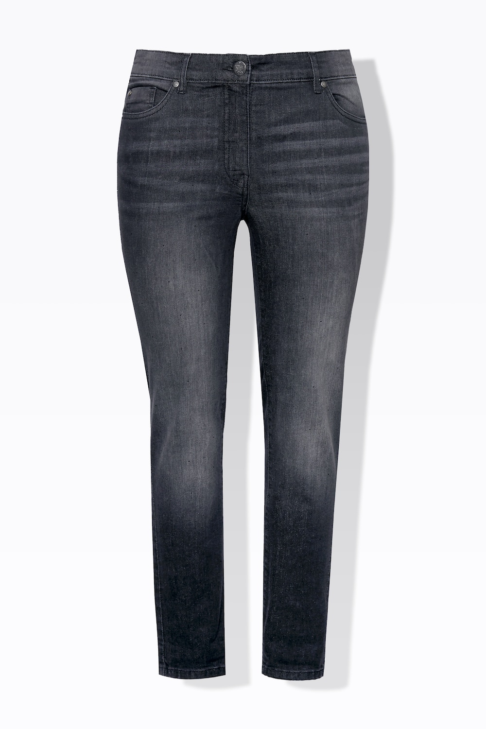 Stora storlekar Jeans Sarah, Dam, svart, storlek: 52, Bomull, Ulla Popken