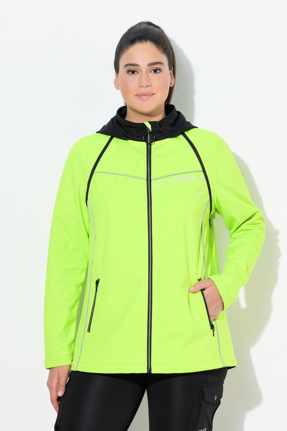 Thumbnail - Große Größen HYPRAR 2-in-1-Funktionsjacke, Damen, grün, Größe: 46/48, Polyester, Ulla Popken