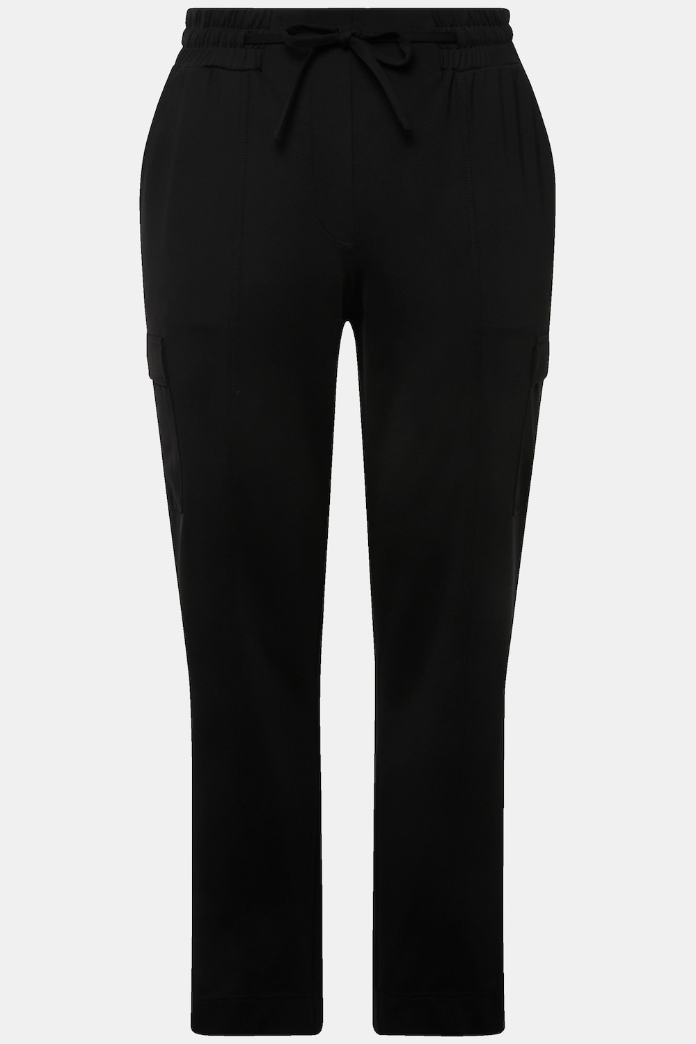 Stora storlekar Cargobyxa, Dam, svart, storlek: 46, Syntetfibrer, Ulla Popken