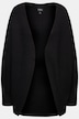 Chaqueta de punto, forma ovalada, proporción de lana, forma abierta