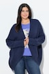 Strickjacke, Egg-Shape, Wollanteil, offene Form