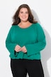 Sweatshirt, rolranden, ronde hals, lange raglanmouwen