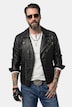 Bikerjacke, Leder, feinstes Lamm-Nappa