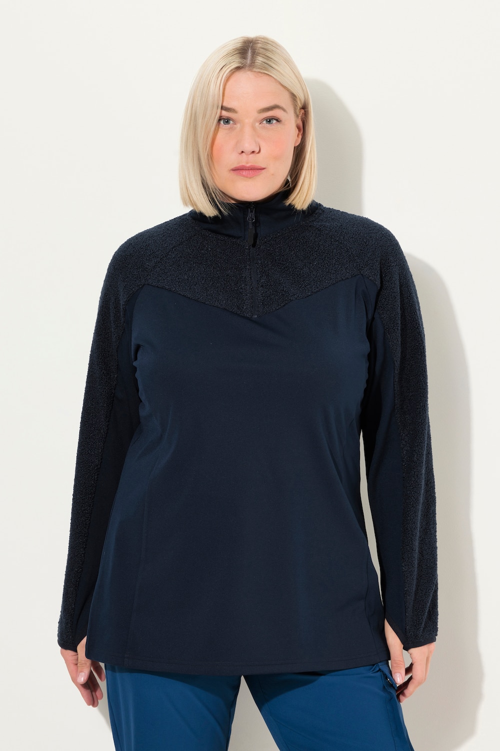 Große Größen Sweatshirt, Damen, blau, Größe: 42/44, Ulla Popken